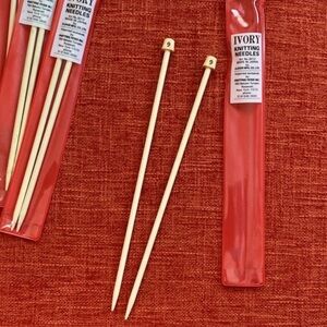 NIP Clover Ivory Knitting Needles Made in Japan No. 9 lot